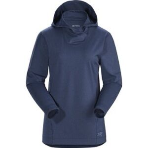 Arc’teryx Women’s Large Remige Hoodie Cobalt Moon Blue Hiking Trekking Stretch